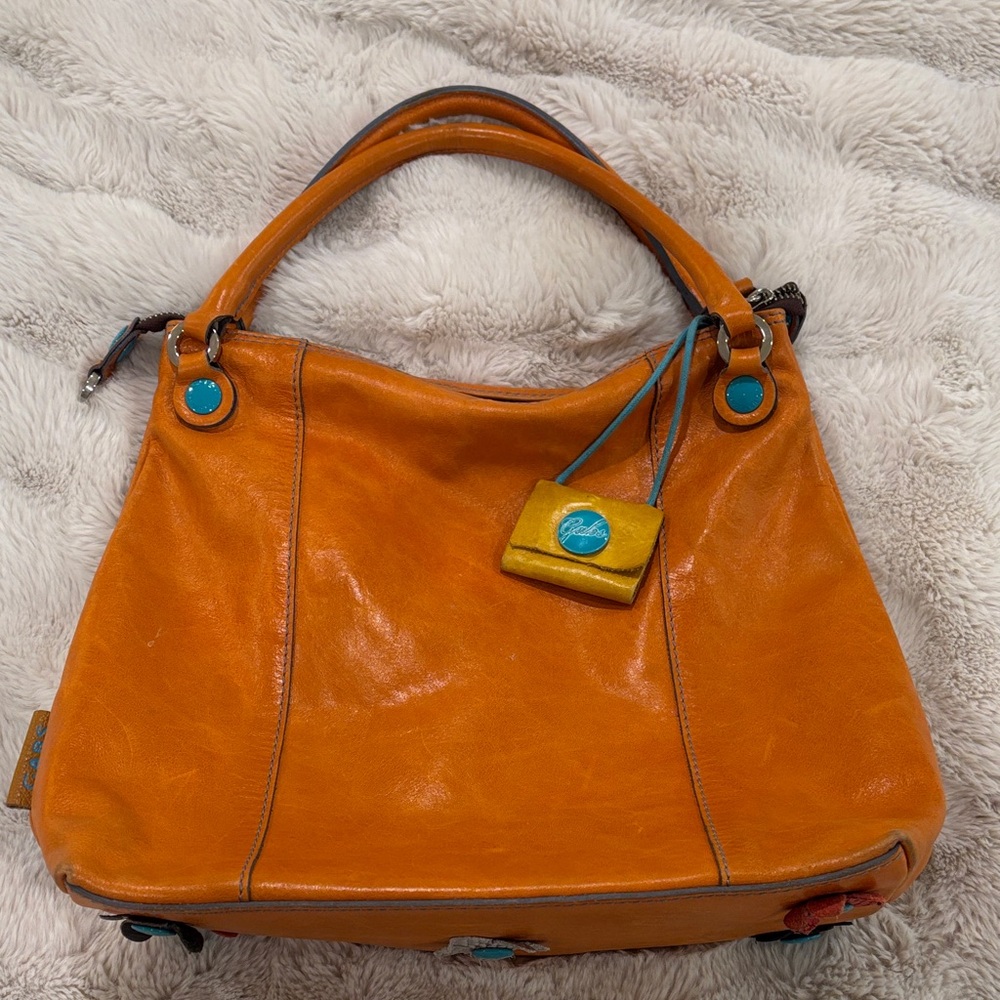 Gabs Bags Italian Orange Leather Handbag